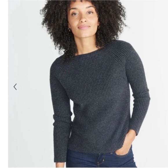 Marine Layer Aspen Charcoal Crew Neck Sweater Size XS - Picture 6 of 12